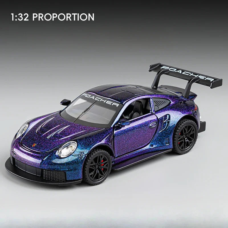 Diecast Sports Car – 1:32 Metal Pull-Back