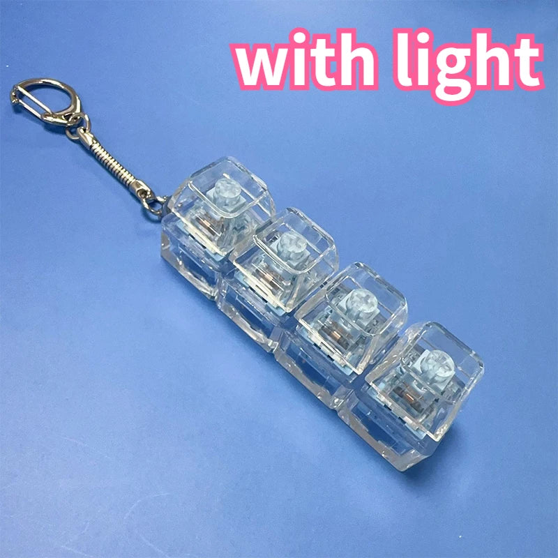 Mechanical Keyboard Key Tester – LED Keycap Fidget Keychain