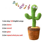 Dancing Cactus Toy – Talking Plush Interactive Toy