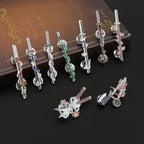 9Pcs/Set Anime Ghost Kill Team Samurai Sword Enamel Brooch 9-Pillar Metal Badge Lapel Pin Cosplay Jewelry Accessories Gifts