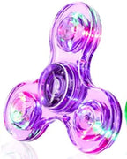 LED Fidget Spinner – Light Up Glow in the Dark Gyroscope Toy