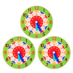Wooden Learning Clock – Montessori Time Teaching Toy for Kids