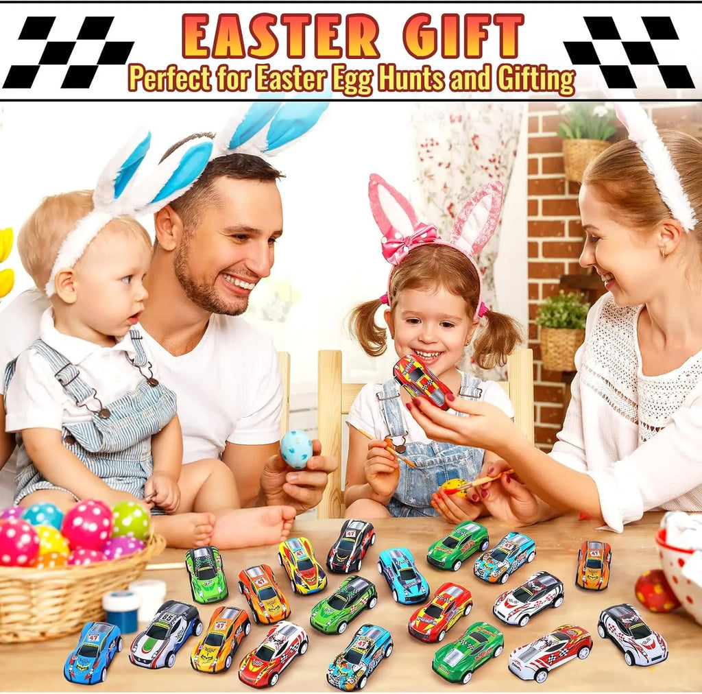 Mini Pull Back Cars Set – Plastic Vehicle Collection