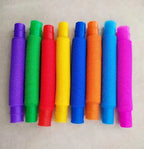 Pop Tubes Fidget Toy – Colorful Stretchy Sensory Tubes Set