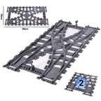 Flexible Train Track Building Blocks – Curved & Straight Rail Set