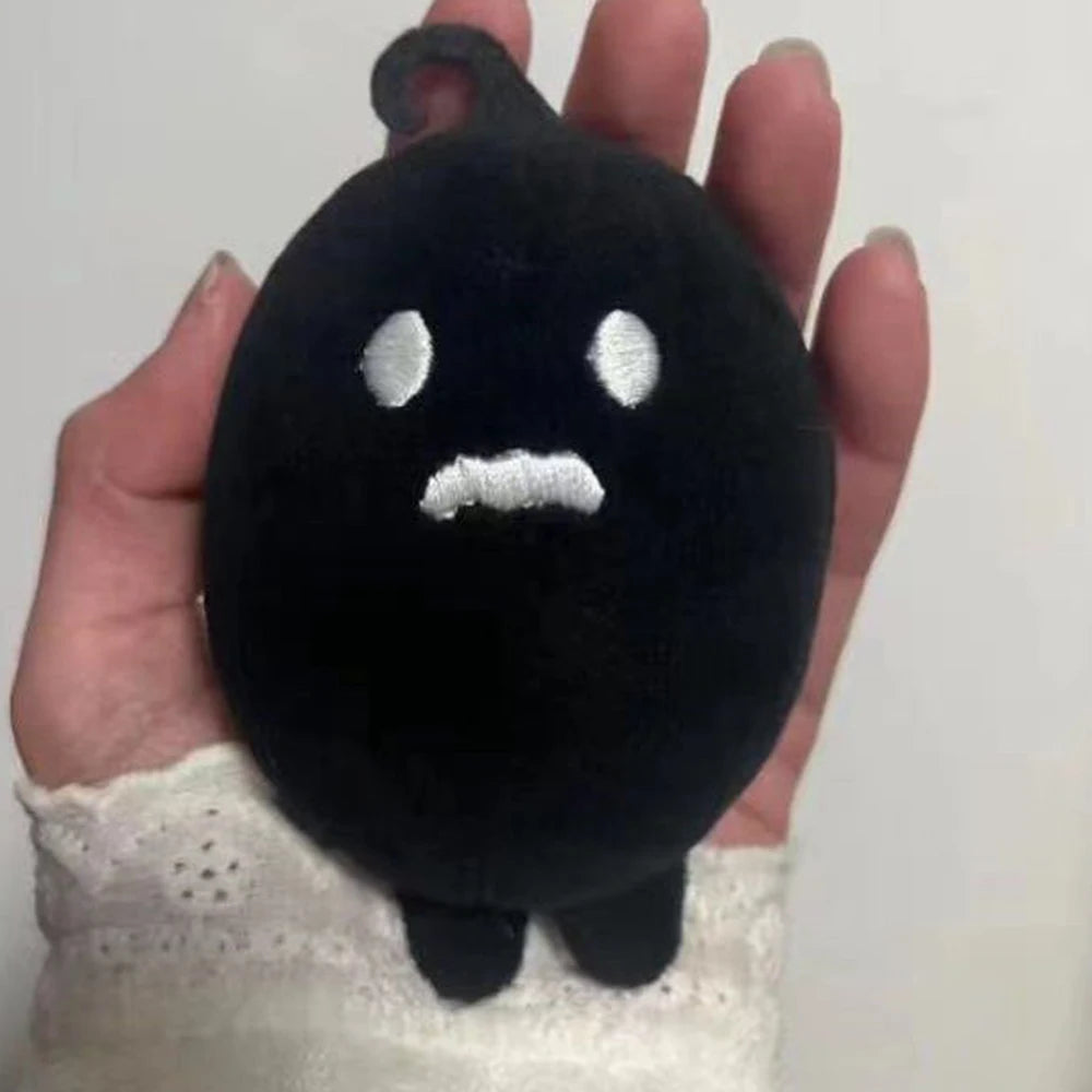 Black Character Plush Doll Soft Stuffed Decoration