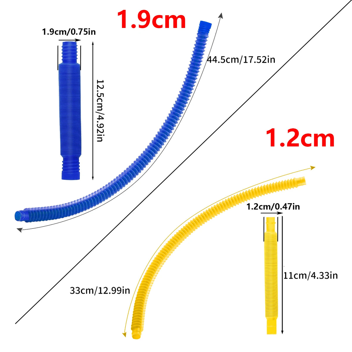 Telescopic Pop Tubes – Colorful Sensory Stretch Fidget Toys