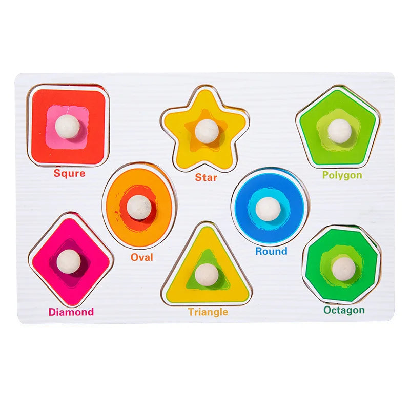 Wooden Montessori Puzzle – Baby Learning Board