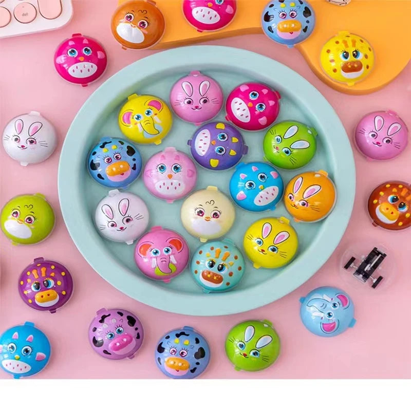 10PCS 4cm Mini Pull Back Animal Car Play Toy Christmas Wedding Gifts Guests Toys Kids Birthday Party Favor
