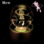 3D Crystal Ball Night Light Glass LED Collectible Lamp