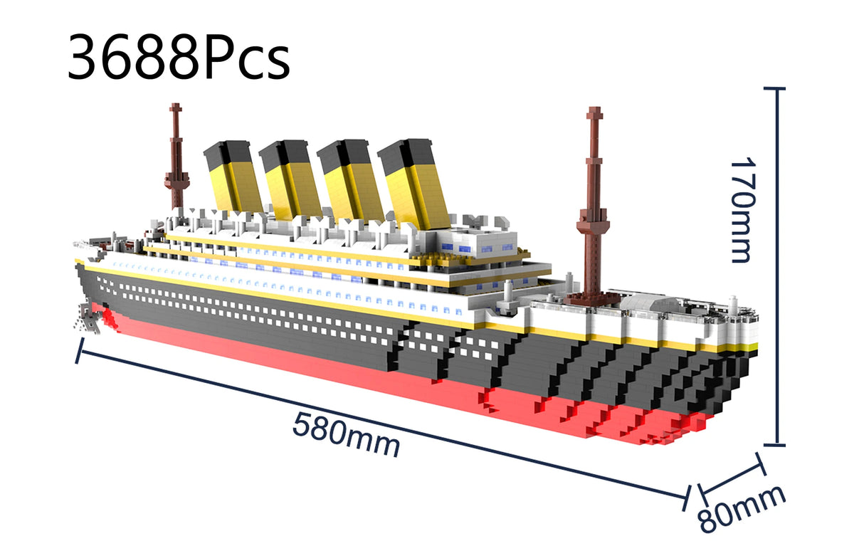 Cruise Ship Building Blocks – Mini DIY Model Building Kit
