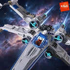 1271-Piece Space Fighter Building Blocks Set with LED Lights