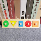 Wooden Shape Sorting Toy – Montessori Color Matching Puzzle