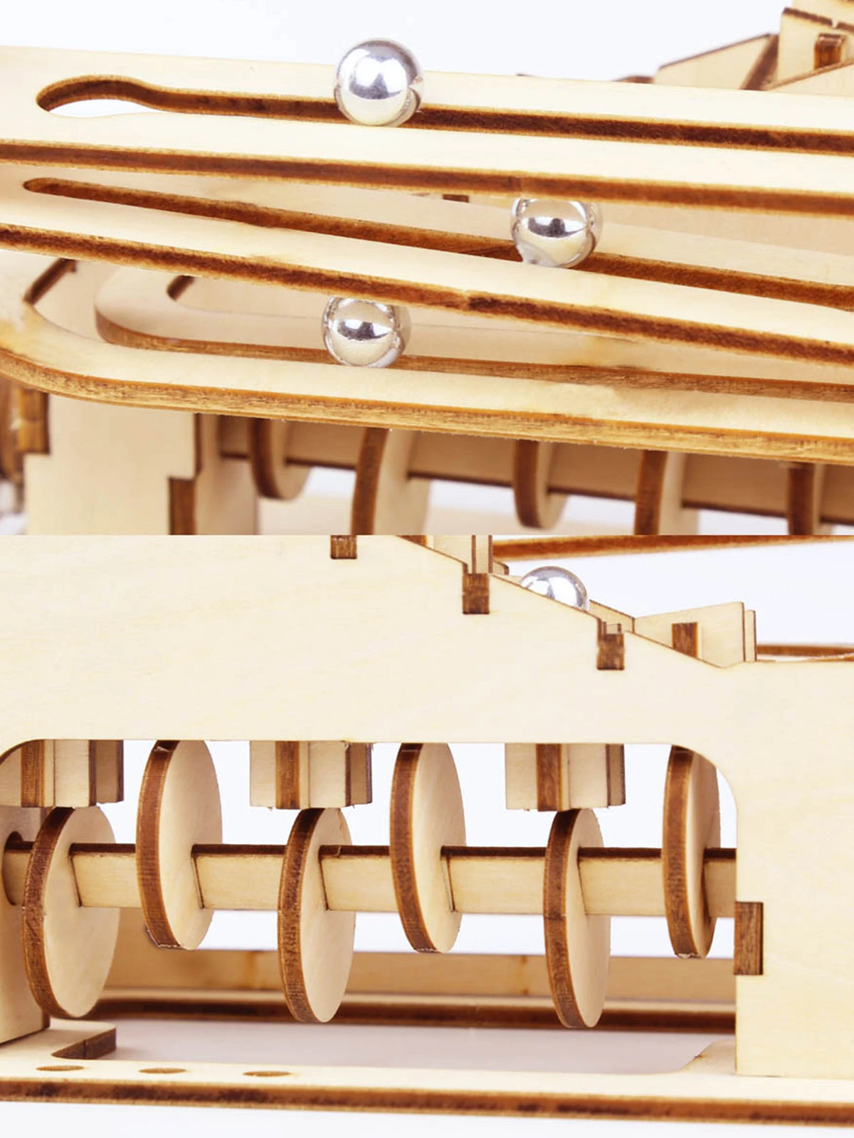 3D Wooden Puzzle – Marble Run Kit