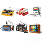 Retro Building Blocks Set – DIY Vintage Appliance Models
