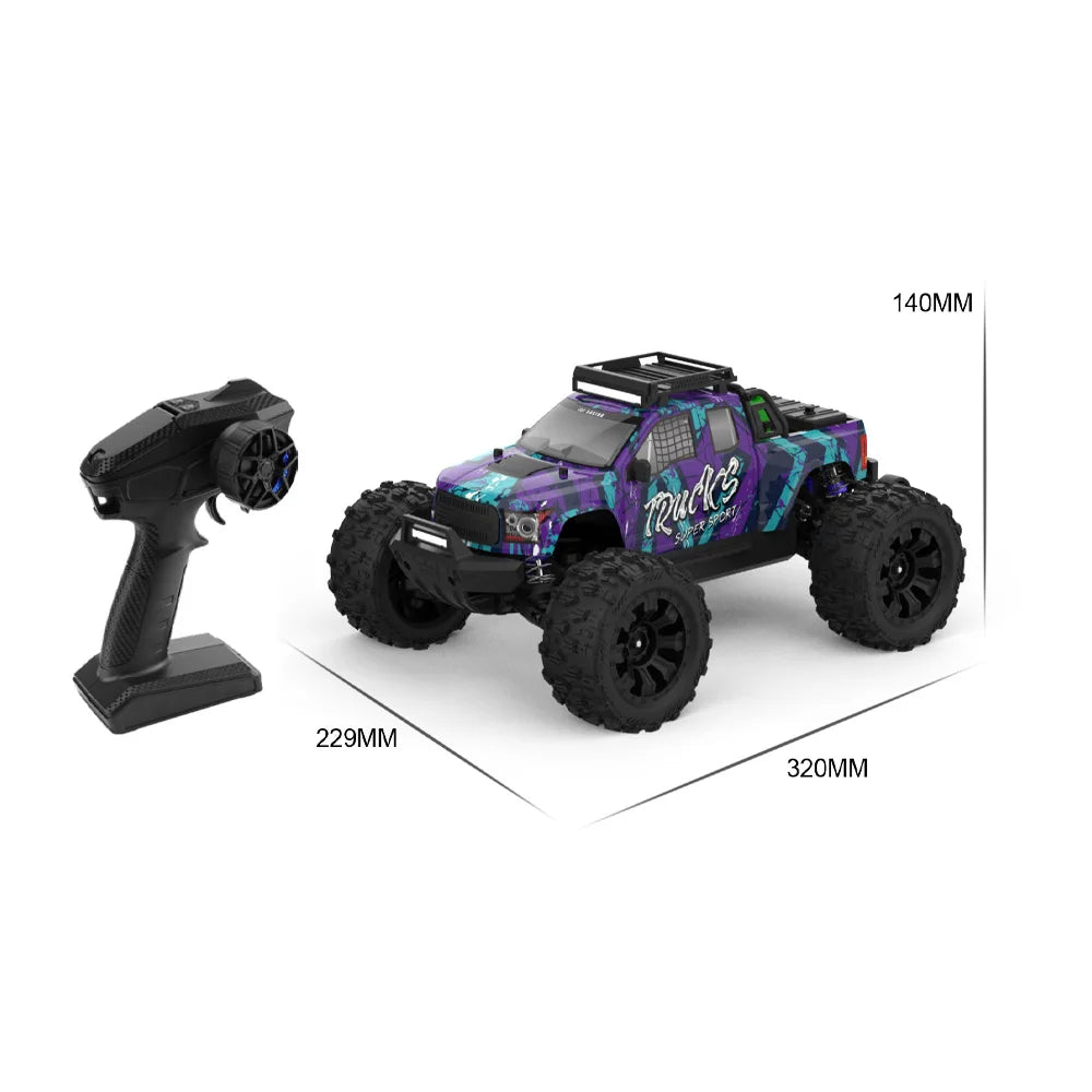 High Speed RC Car 1:14 4WD Brushless Off Road Racing Truck