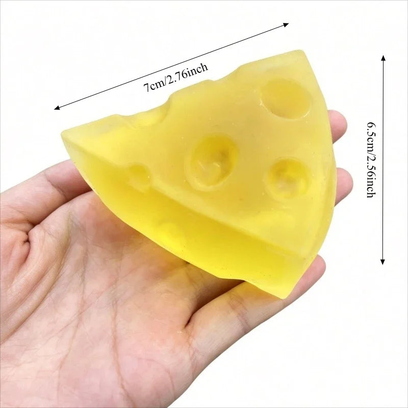 Honey Cheese Squishy Toy – Soft Sensory Squeeze Fidget