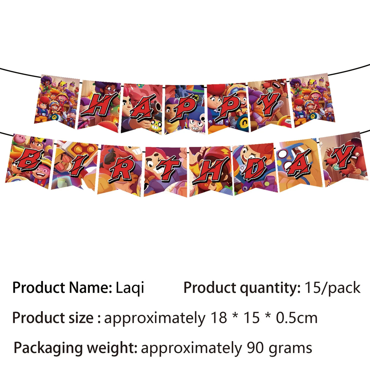 Birthday Party Decorations Set – Banner, Balloons & Cake Toppers
