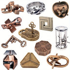 Metal Brain Teaser Puzzle – Challenging 3D Geometric Game