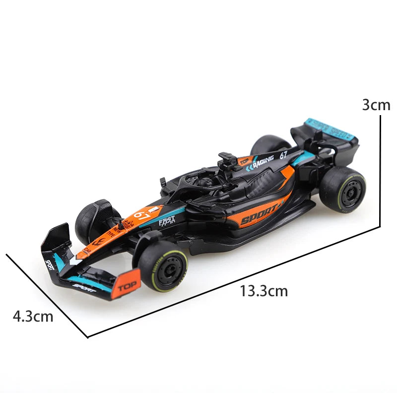 Diecast Racing Car – 1:43 Metal Formula Pullback Toy Car