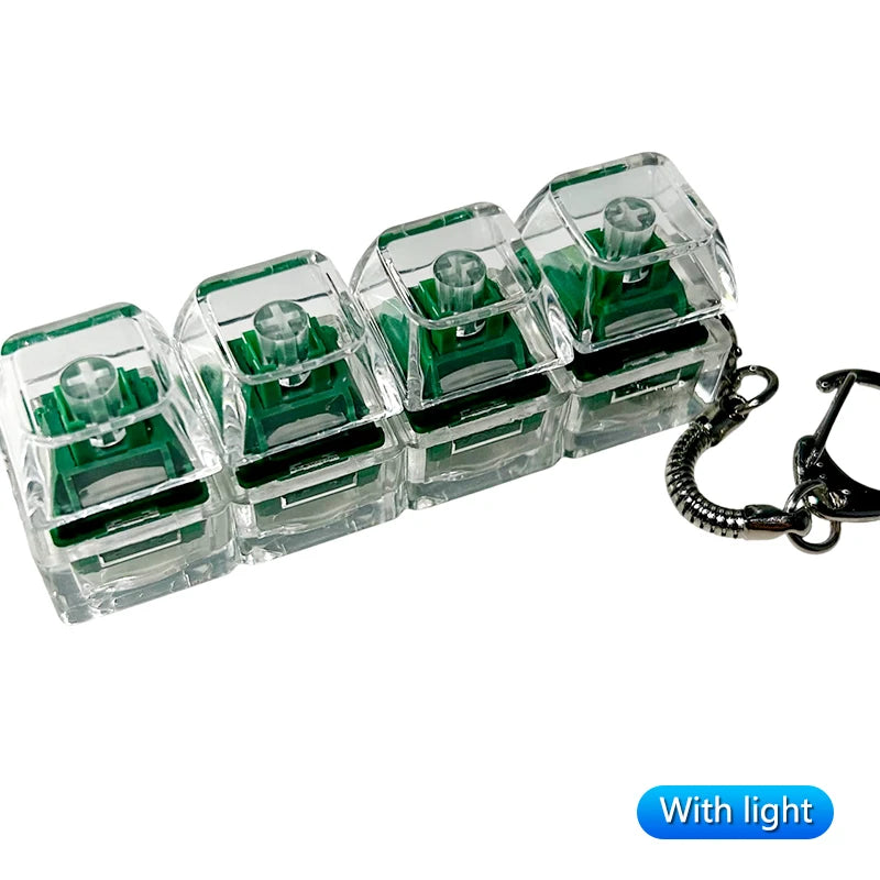Mechanical Keyboard Key Tester – LED Keycap Fidget Keychain