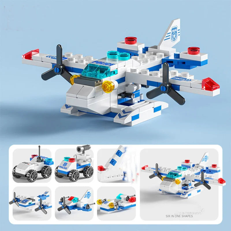 6 in 1 Building Blocks Set – Mini DIY Construction Kit