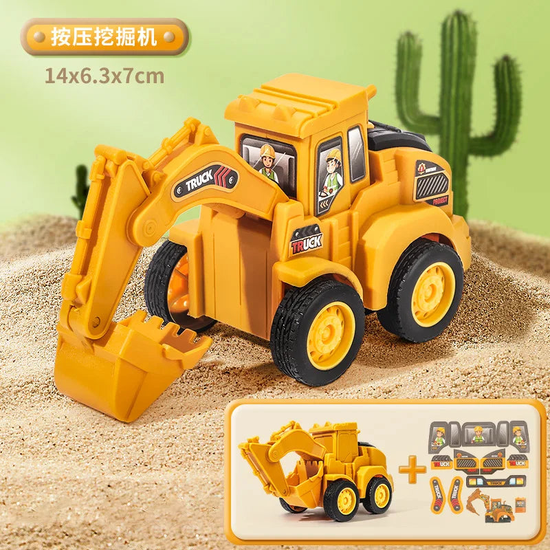 Construction Vehicle Toy – Excavator & Bulldozer Model