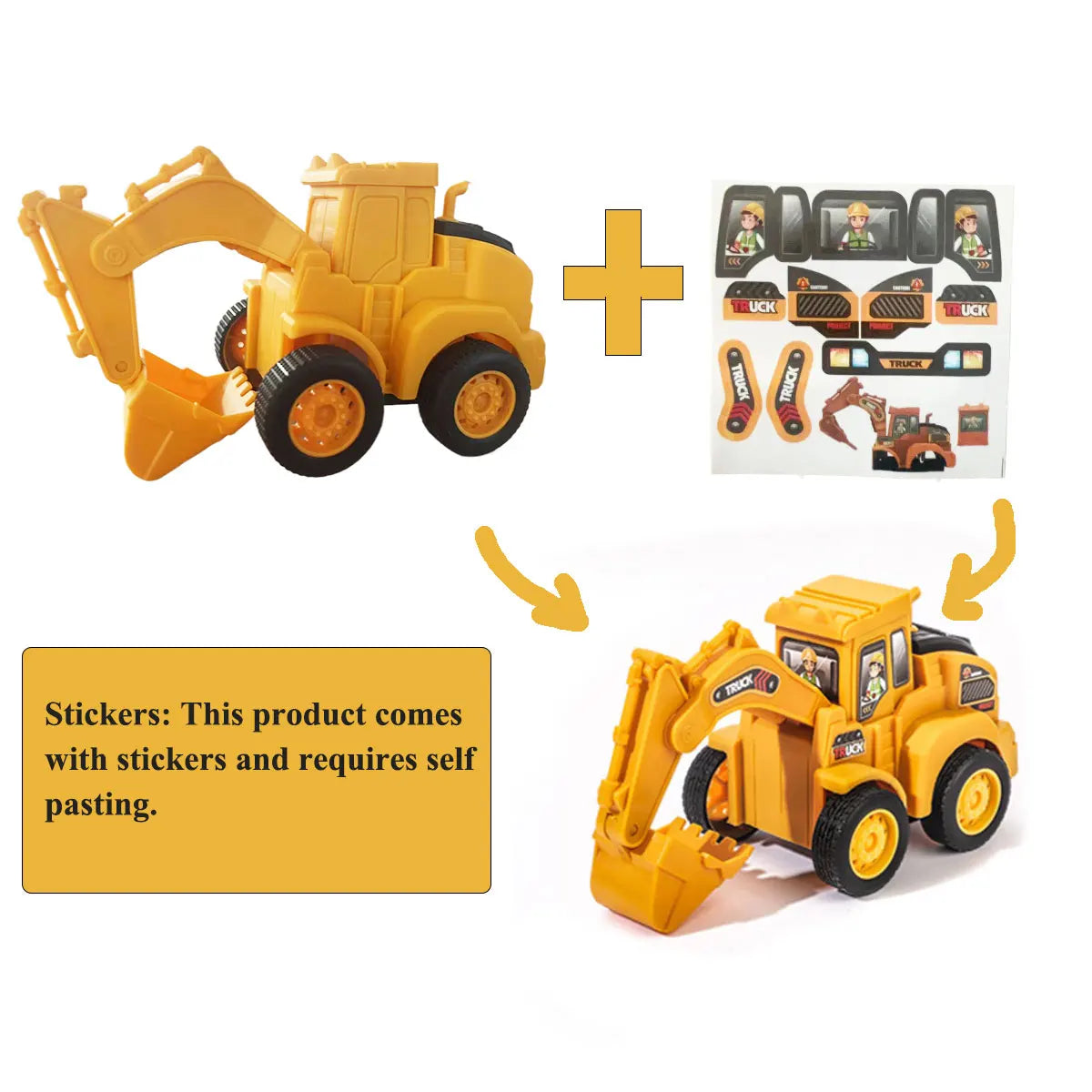 Construction Vehicle Toy – Excavator & Bulldozer Model