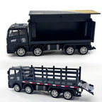 1:32 Container Truck Toy – Pull Back Freight Model