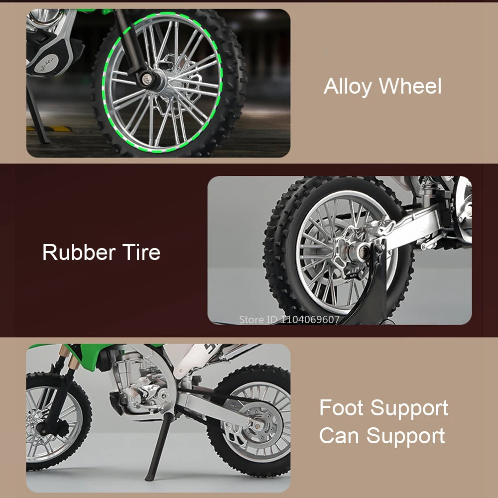 1:12 Diecast Motorcycle – Alloy Pull Back Model