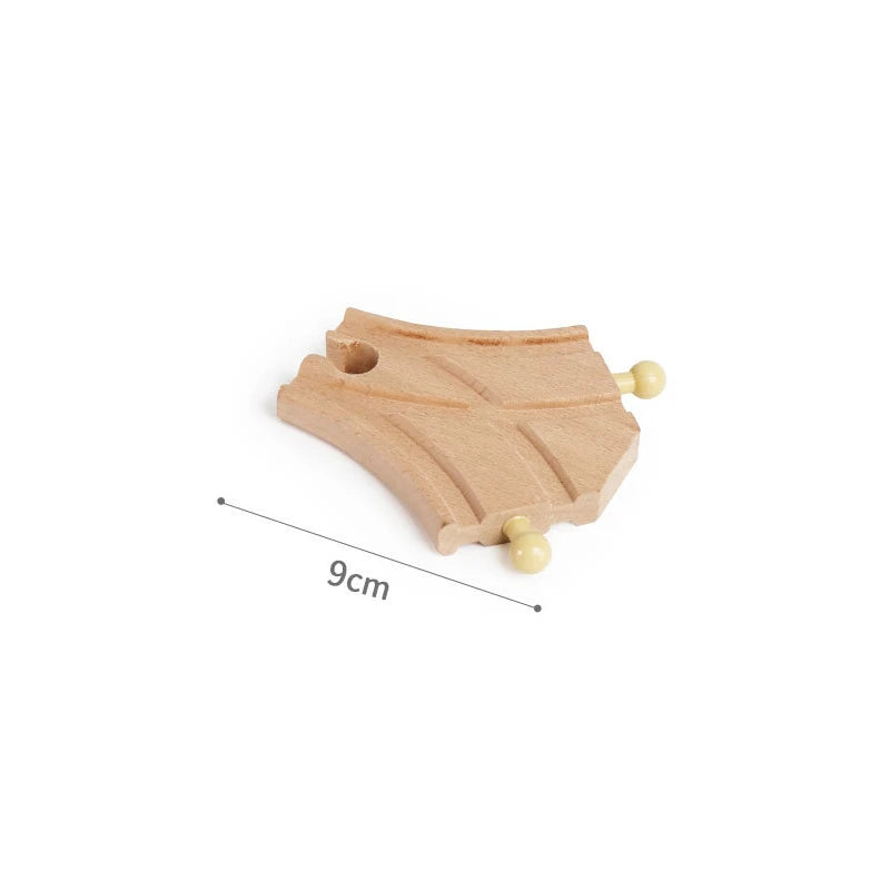Wooden Train Track Toys Railway Rails Accessories Fit Thomas Train Road Connector Wood Railway Bridge Children Birthday Gifts