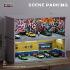 1:64 Garage Diorama – Miniature Model Scene Display