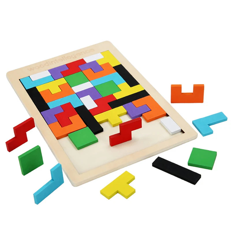 Wooden Puzzle – Tangram Brain Teaser