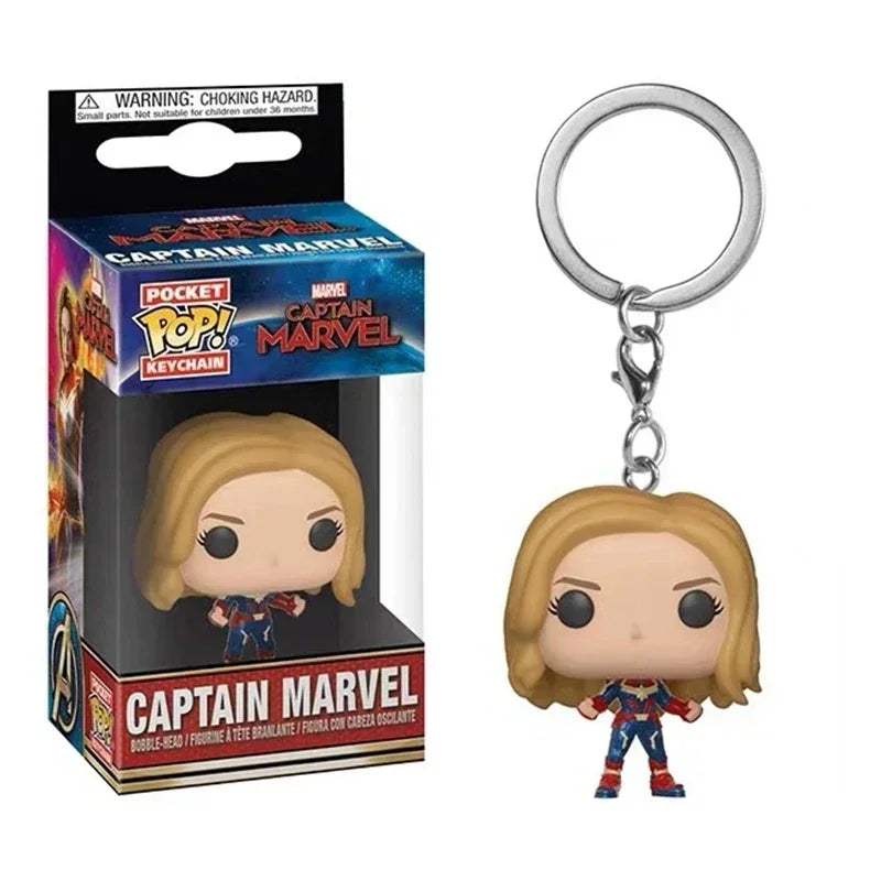 Superhero Keychain Figure – 4cm Vinyl Collectible Toy