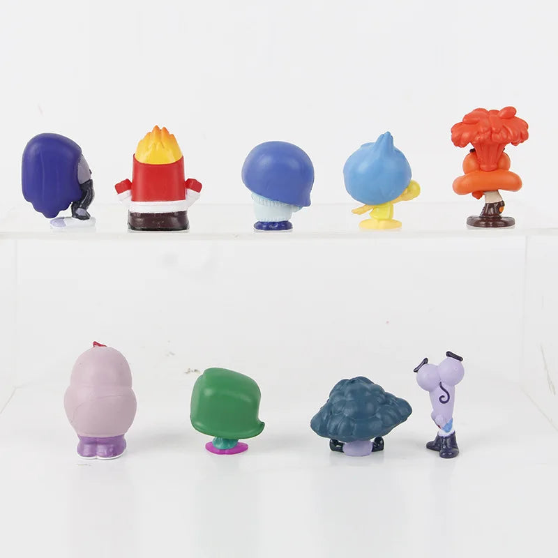 Inside Out 2 Action Figures 9pc PVC Character Figure Set
