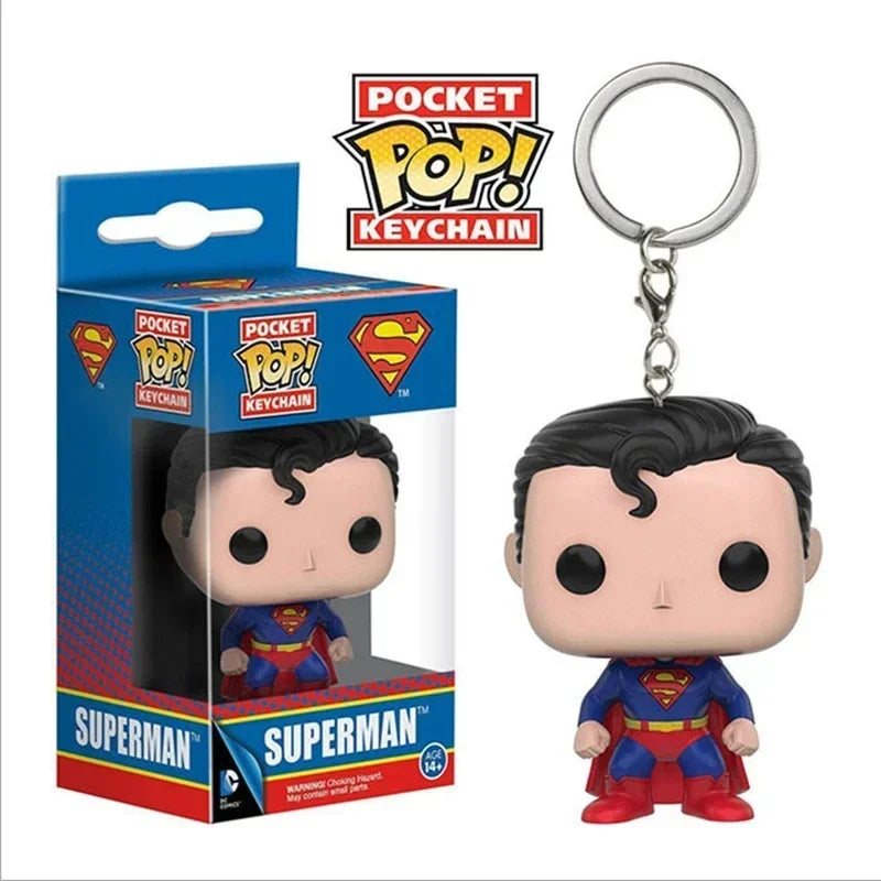 Superhero Keychain Figure – 4cm Vinyl Collectible Toy