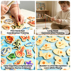 Wooden Magnetic Fishing Toy – Montessori Marine Learning Game