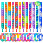 Pop Fidget Bracelet – 12PCS Push Pop Sensory Party Favors