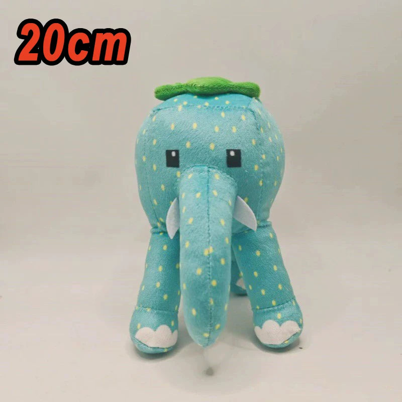 Strawberry Elephant Plush Toy Soft Character Stuffed Doll