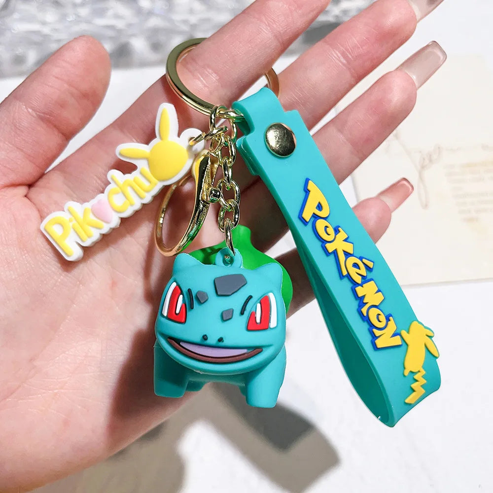 Pikachu Keychain Cute Silicone Character Bag Pendant