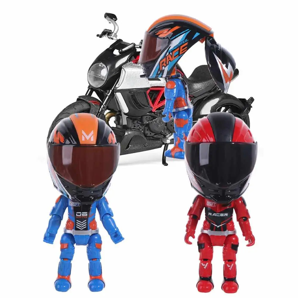 12cm Motorcycle Rider Action Figure Transforming Toy