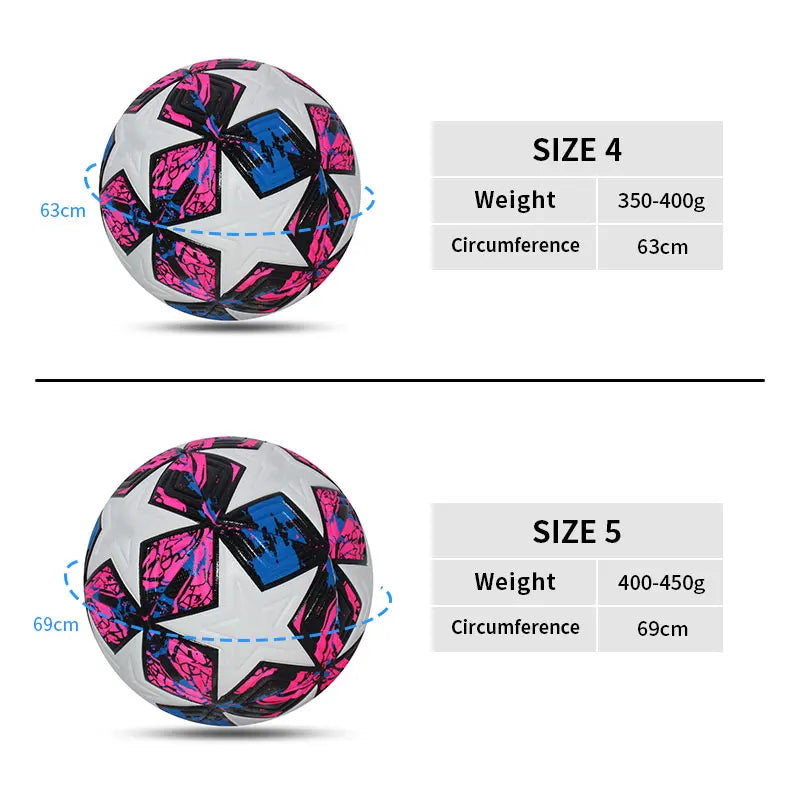 Soccer Ball Size 5 PU Match & Training Football