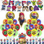 Birthday Party Decorations Set – Banner, Balloons & Cake Toppers