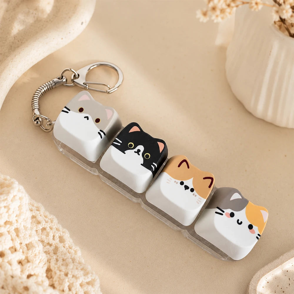 Animal Keychain – Cute Resin Key Ring & Bag Charm
