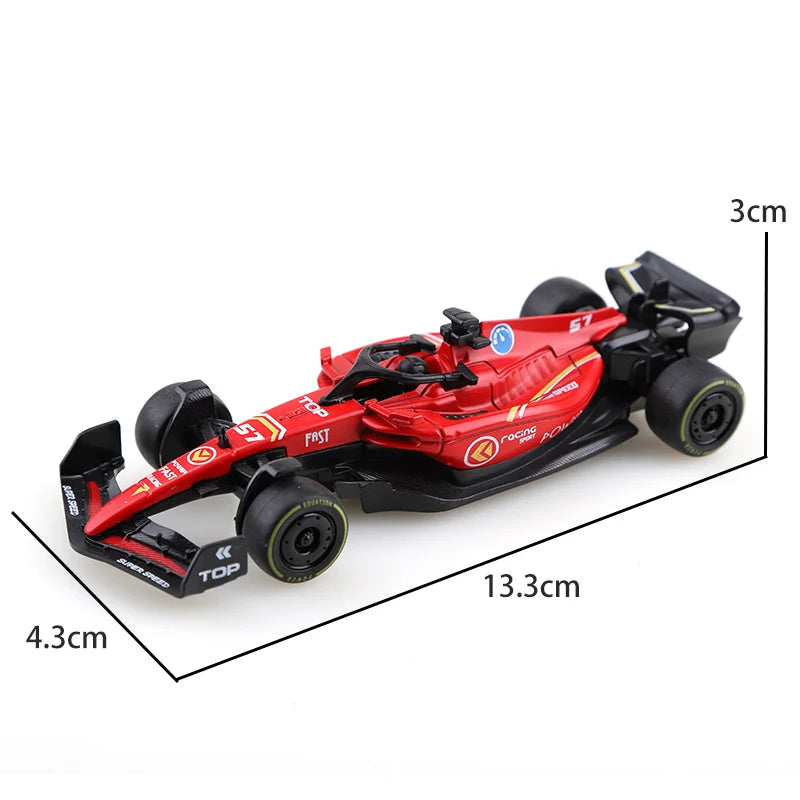 Diecast Racing Car – 1:43 Metal Formula Pullback Toy Car