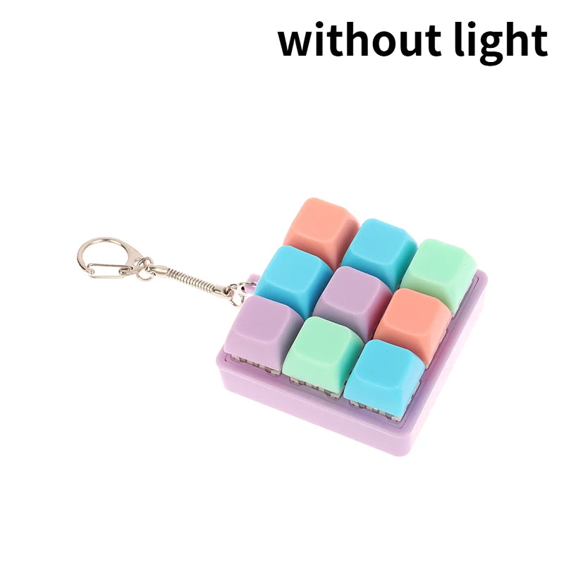 Mechanical Keyboard Key Tester – LED Keycap Fidget Keychain