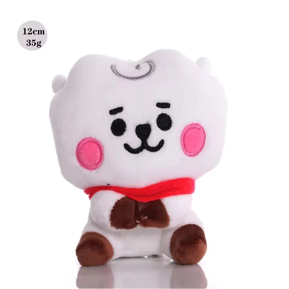 Hot B-T-21 Plush Toy Tata Koay Shooky Mang Cooky Cartoon Animal Backpack Key Mobile Phone Pendant Office Toys Friend Gift