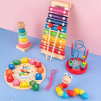 Wooden Montessori Puzzle – 3D Early Learning Toy for Kids