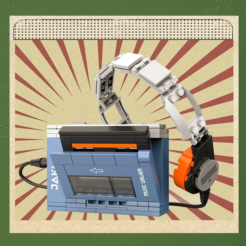 Retro Building Blocks Set – DIY Vintage Appliance Models