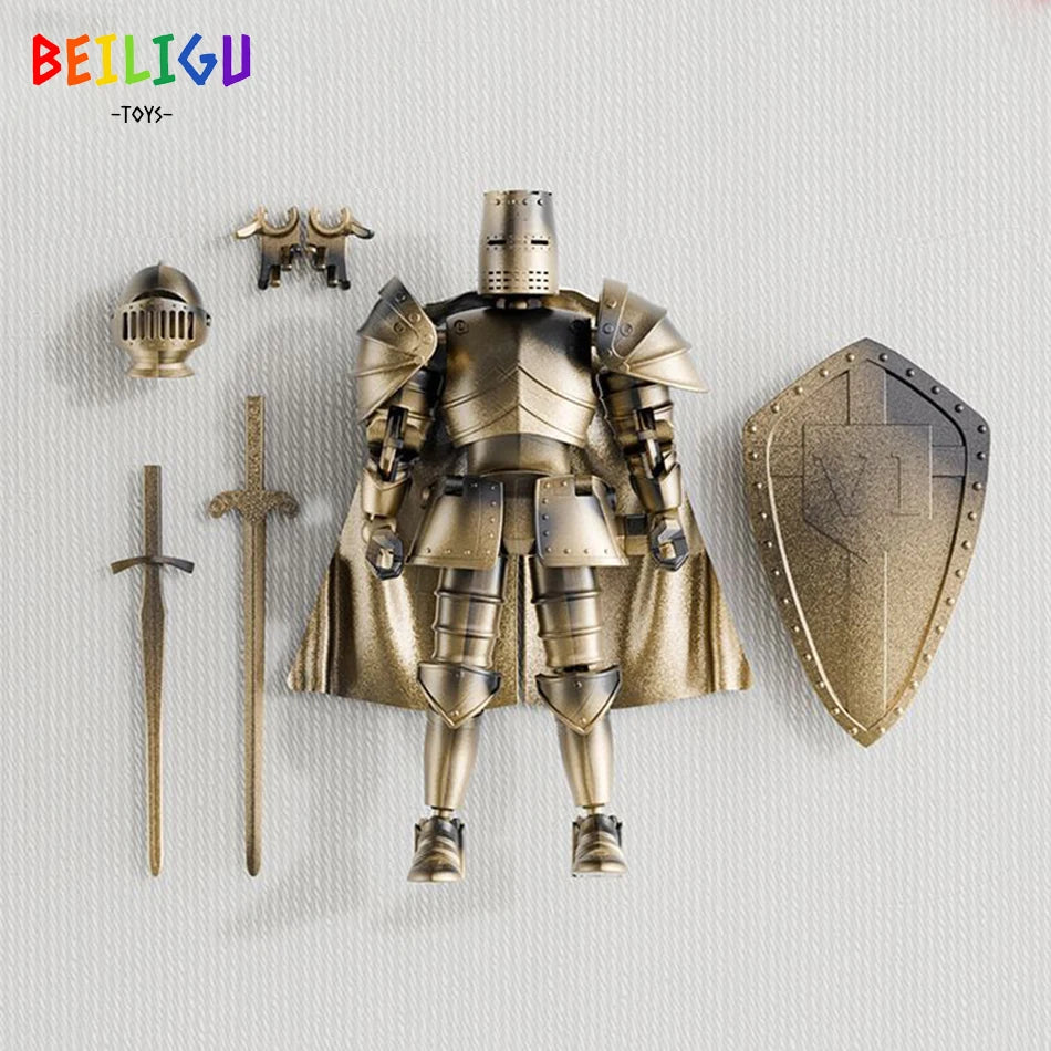 Medieval Knight Action Figure – Movable DIY Warrior Toy